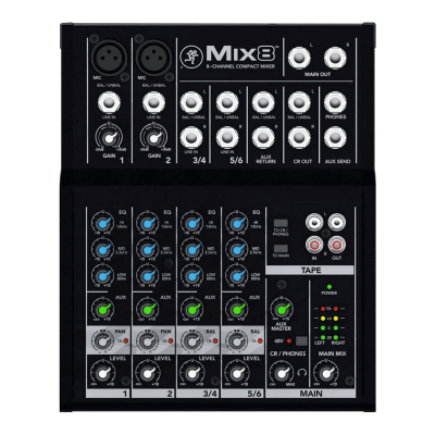 Mackie Mix8 Mixer 8 Canali