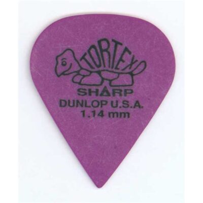 Dunlop 412R1.14 Tortex Sharp Purple 1.14mm Bag/72