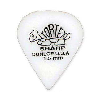 Dunlop 412P Tortex Sharp White 1.5