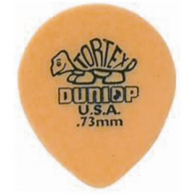 Dunlop 413R Tortex Tear Drop Yellow .73