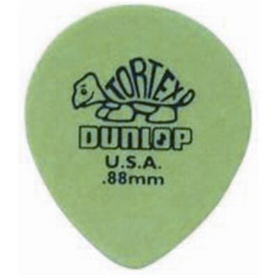 Dunlop 413R Tortex Tear Drop Green .88