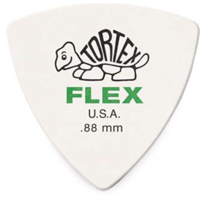 Dunlop 456P.88 Tortex Flex Triangle .88 mm Pack/12