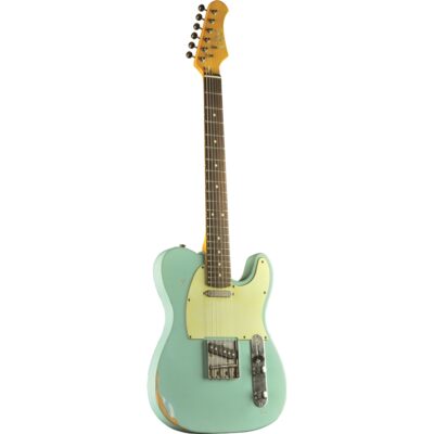 Eko Guitars VT-380 Relic Daphne Blue