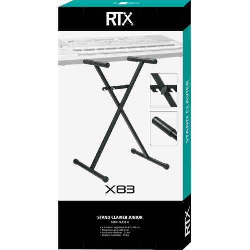RTX X83 Stand a X Compatto per Tastiera Junior Telaio Singolo Nero
