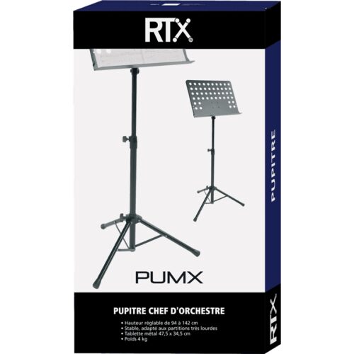 RTX PUMX Leggio Pieghevole Orchestra Nero