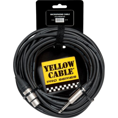Yellow Cable M10J Cavo Microfonico Jack Sbilanciato/XLR Femmina 10 m