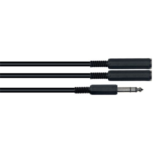 Yellow Cable B2FST Cavo Y Stereo 2x TS (Mono) Femmina/1x Jack TRS (Stereo)