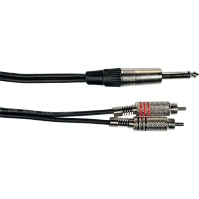 Yellow Cable K02-3 Cavo Segnale 2x RCA maschio/Jack Mono 3 m