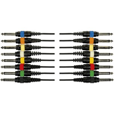 Yellow Cable OC01 Frusta 8 Cavi Jack Mono/Jack Mono 3 m