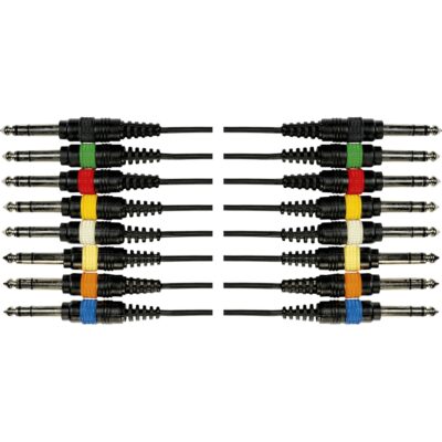Yellow Cable OC03 Frusta 8 Cavi Jack TRS/Jack TRS 3 m