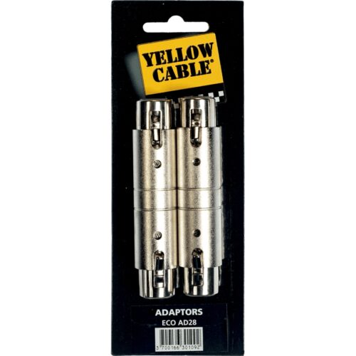 Yellow Cable AD28 Adattatore XLR/XLR Femmina 2 Pcs