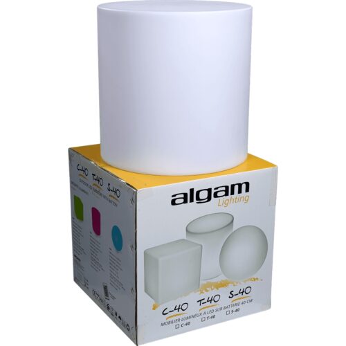 Algam Lighting T-40 Cilindro Luminoso Decorativo 40Cm