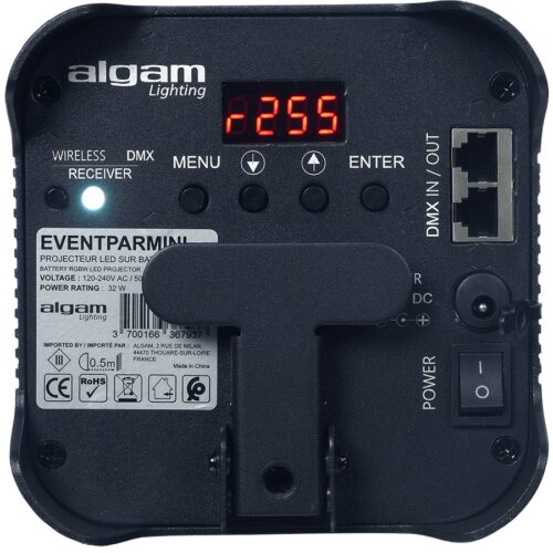 Algam Lighting EVENTPAR-MINI Proiettore Par LED a Batteria DMX