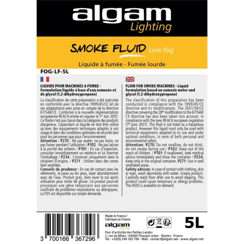 Algam Lighting FOG-LF-5L Liquido Fumo Basso 5L