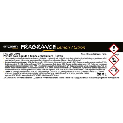 Algam Lighting FRA-LEM-20ML Profumo per Liquido del Fumo 20ml Limone