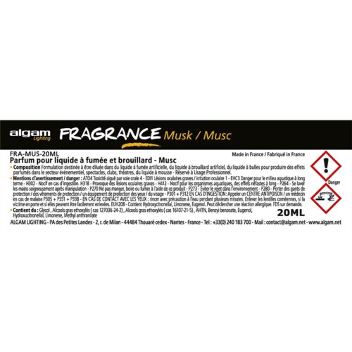 Algam Lighting FRA-MUS-20ML Profumo per Liquido del Fumo 20ml Muschio