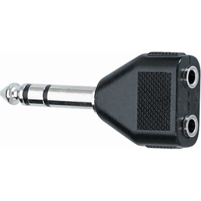 Quik Lok AD/23 Adattatore audio Jack 6.3/ 2 Jack 3.5 F