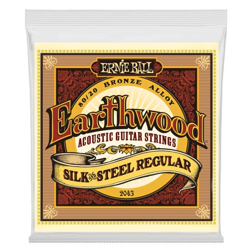 Ernie Ball 2043 Earthwood Silk & Steel 80/20 Bronze Regular 13-56