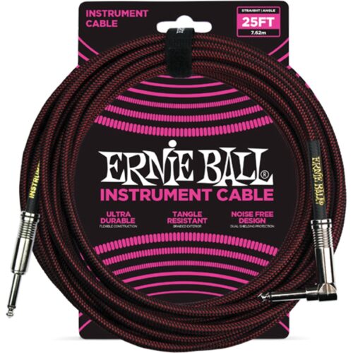 Ernie Ball 6062 Cavo Braided Black/Red 7