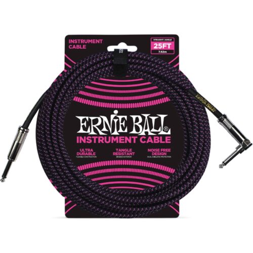 Ernie Ball 6068 Cavo Braided Black/Purple 7
