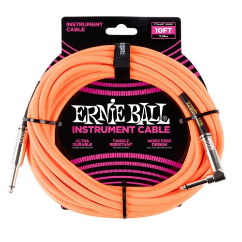 Ernie Ball 6079 Cavo Braided Neon Orange 3