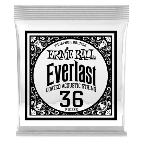 Ernie Ball 0236 Everlast Coated Phosphor Bronze .036