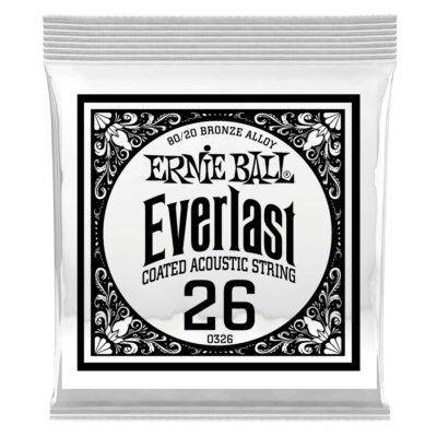 Ernie Ball 0326 Everlast Coated 80/20 Bronze .026