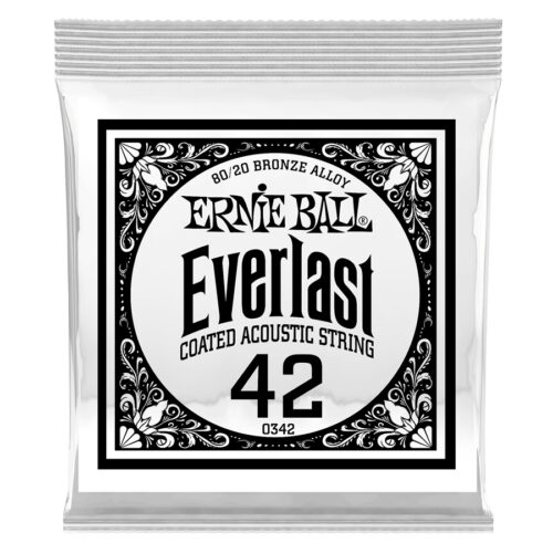 Ernie Ball 0342 Everlast Coated 80/20 Bronze .042