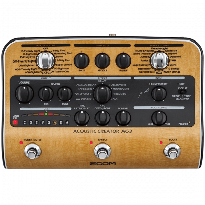 Zoom AC-3 - Preamp a pedale per chitarra acustica