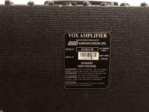 Amplifcatore combo Vox Ac30 6 TB Made in England Blue alnico anni 90