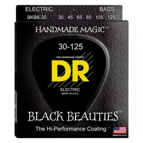 DR BKB6-30 BLACK BEAUTIES Corde per basso elettrico