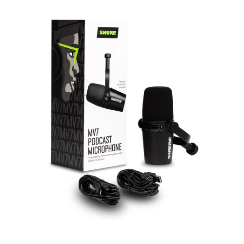 Shure MV7-K Microfono dinamico cardioide XLR/USB