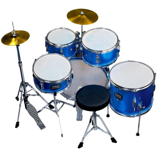 Eko Drums ED-200 Drum kit Metallic Blue - 5 pezzi