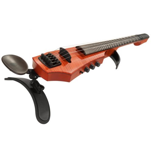 NS Design CR5 Fretted Electric Violin 5 Amber Stain