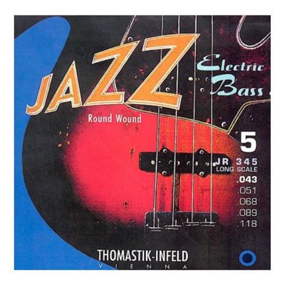 Thomastik Jazz Round Wound JR345 set basso 5 corde