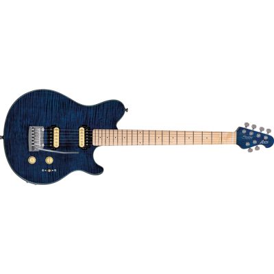 Sterling by Music Man Axis Flame Maple Top Neptune Blue
