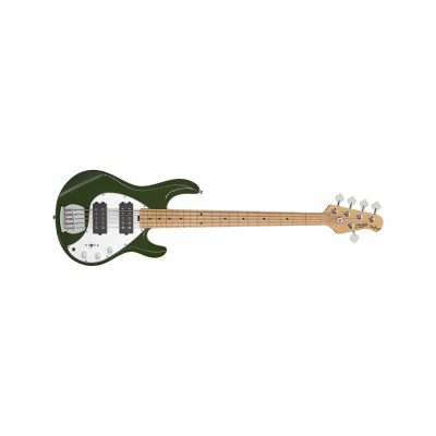 Sterling by Music Man StingRay5 Ray5 HH 5 Corde Olive Tastiera Acero