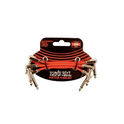 Ernie Ball 6401 Flat Ribbon Patch Cable Red 7