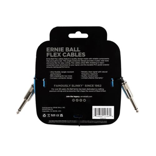 Ernie Ball 6412 Flex Cable Blue 3m
