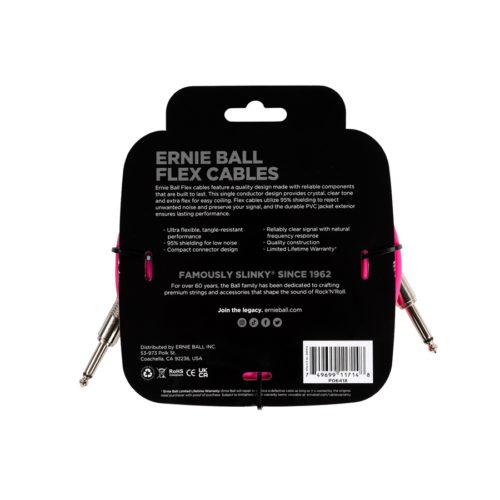 Ernie Ball 6418 Flex Cable Pink 6m