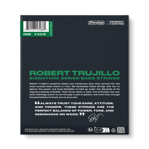 Dunlop RTN45105 Robert Trujillo Nickel Wound 45-105